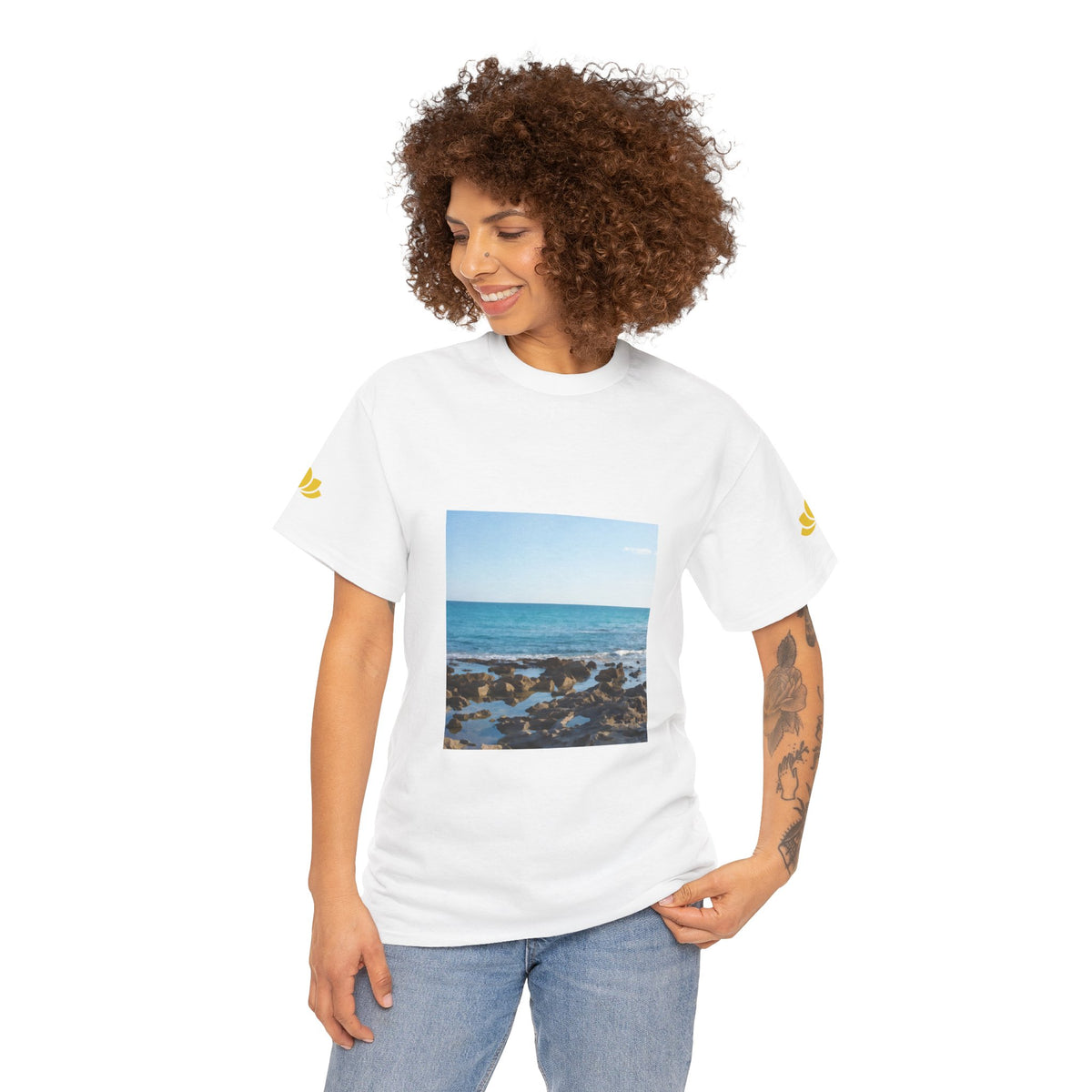Unisex Heavy Cotton Tee - Sea (Variant 6)