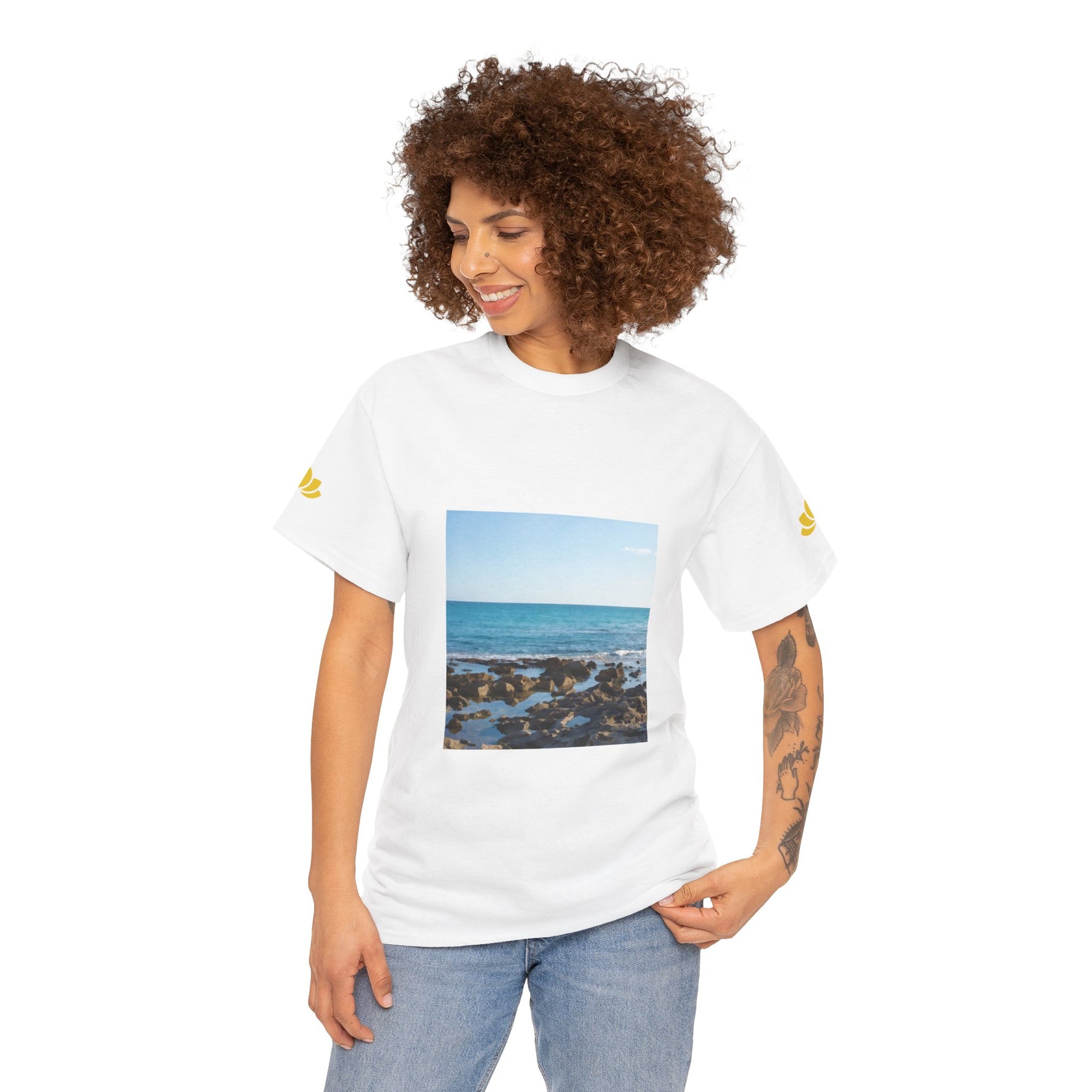 Unisex Heavy Cotton Tee - Sea (Variant 6)