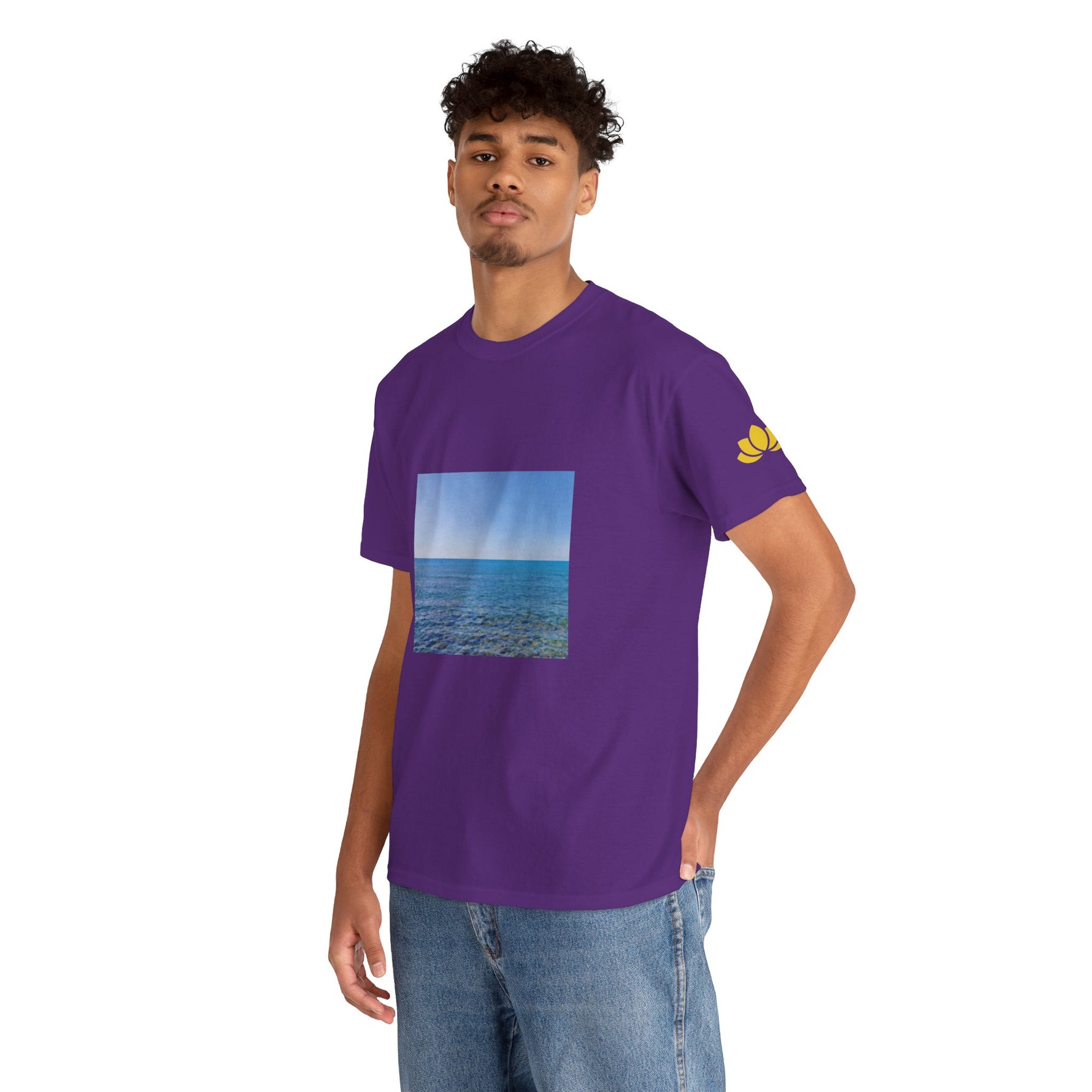 Unisex Heavy Cotton Tee - Sea (Variant 2)