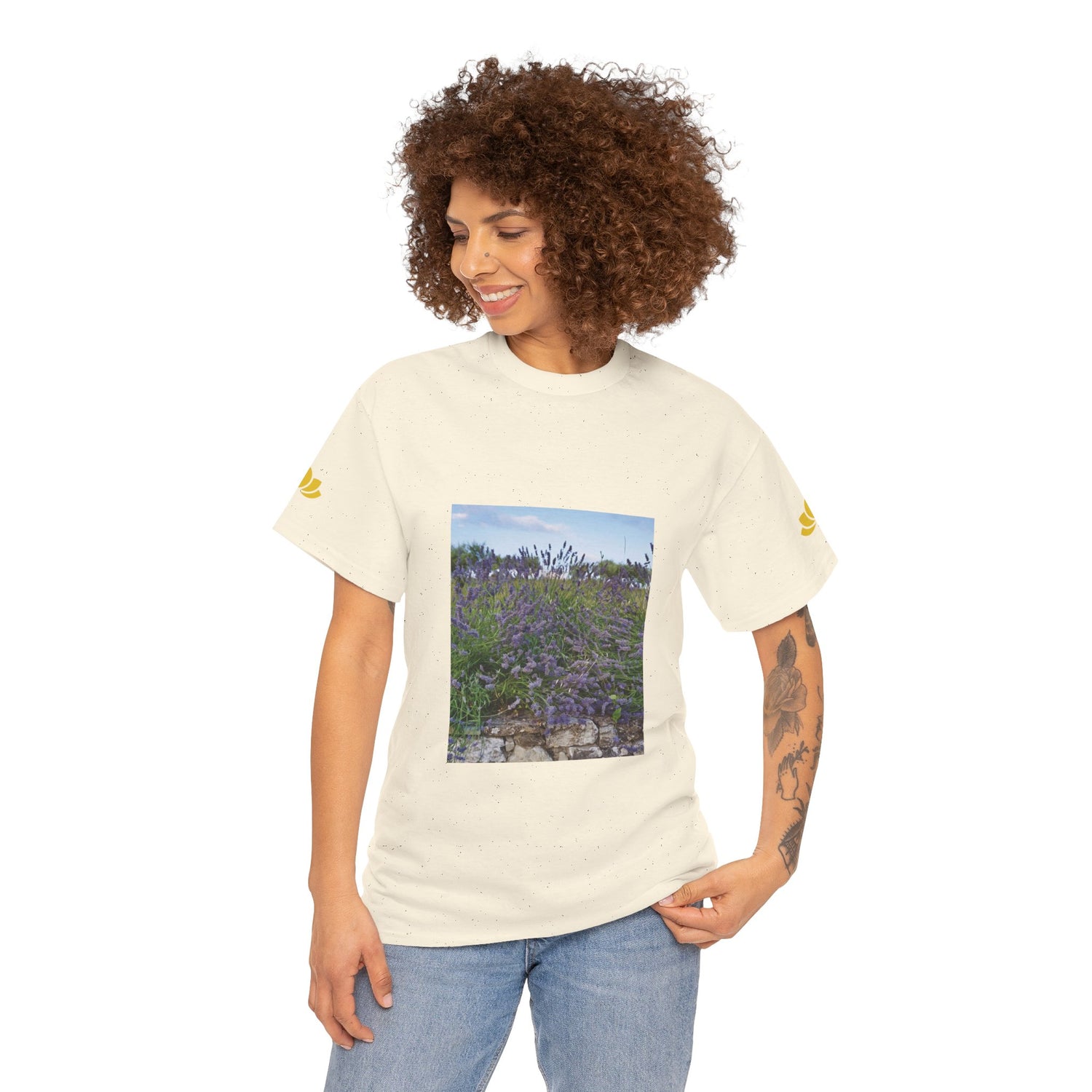 Unisex Heavy Cotton Tee - Flower of Lavender