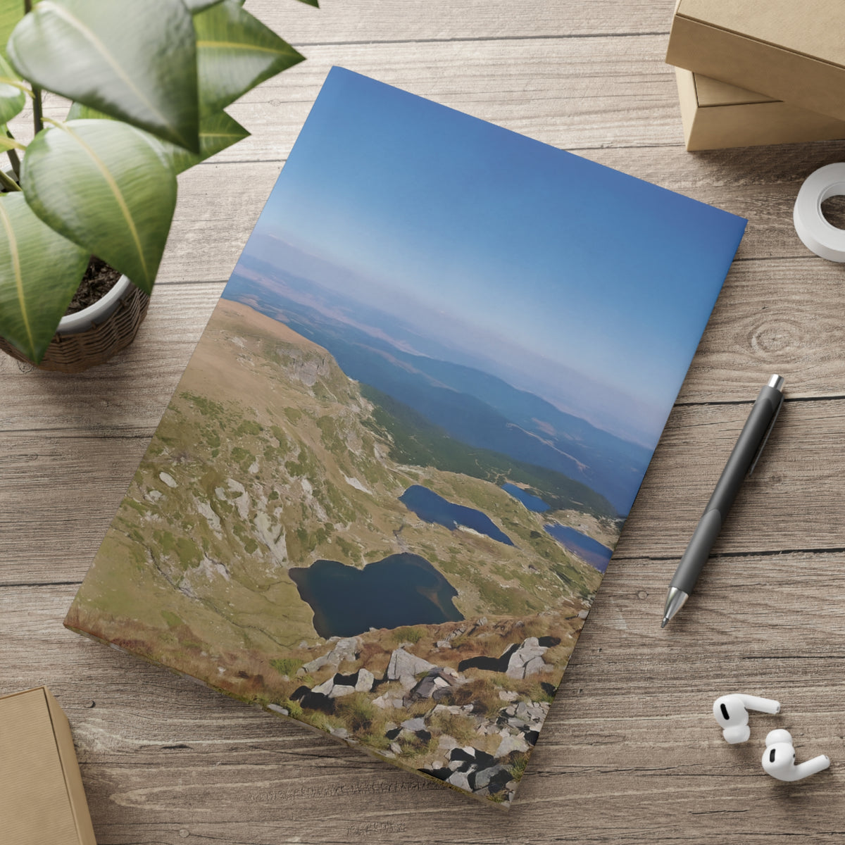 Hardcover Notebook with Puffy Covers - Lakes of Rila, Bulgaria (Variant 1)