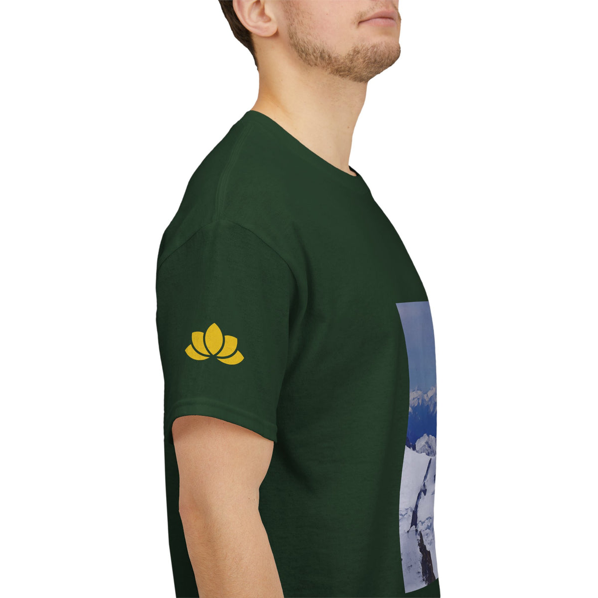 Unisex Heavy Cotton Tee - View from Mont Blanc