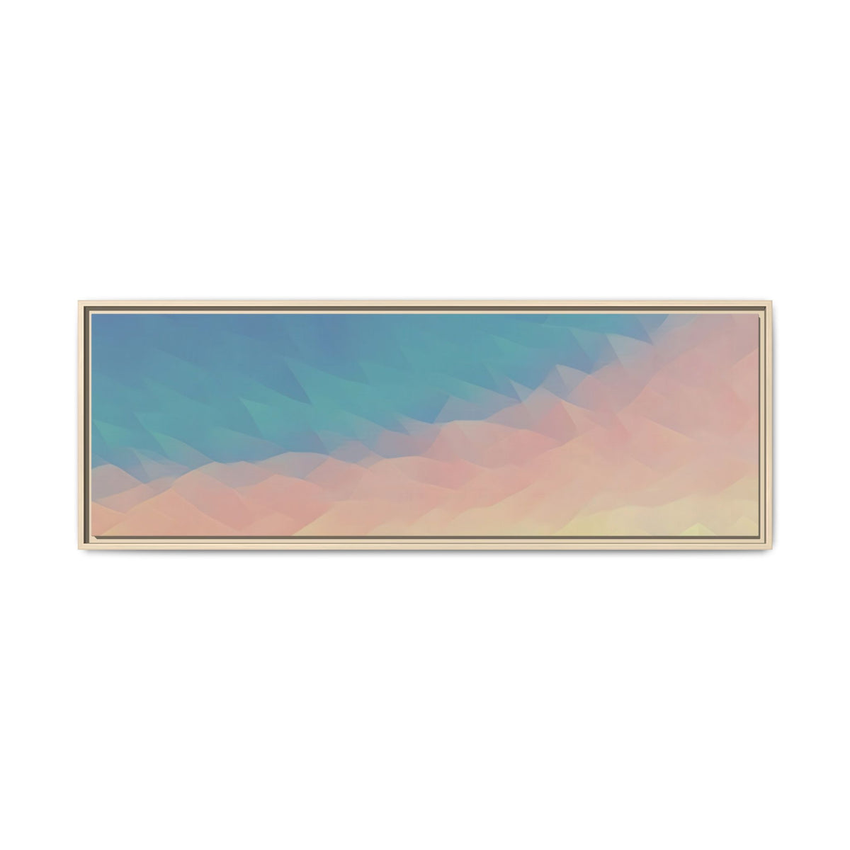 Sunset Sky | Poly Art | Framed Canvas
