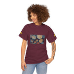 Unisex Heavy Cotton Tee - Poly Art - Wooden Trunks (Variant 3)