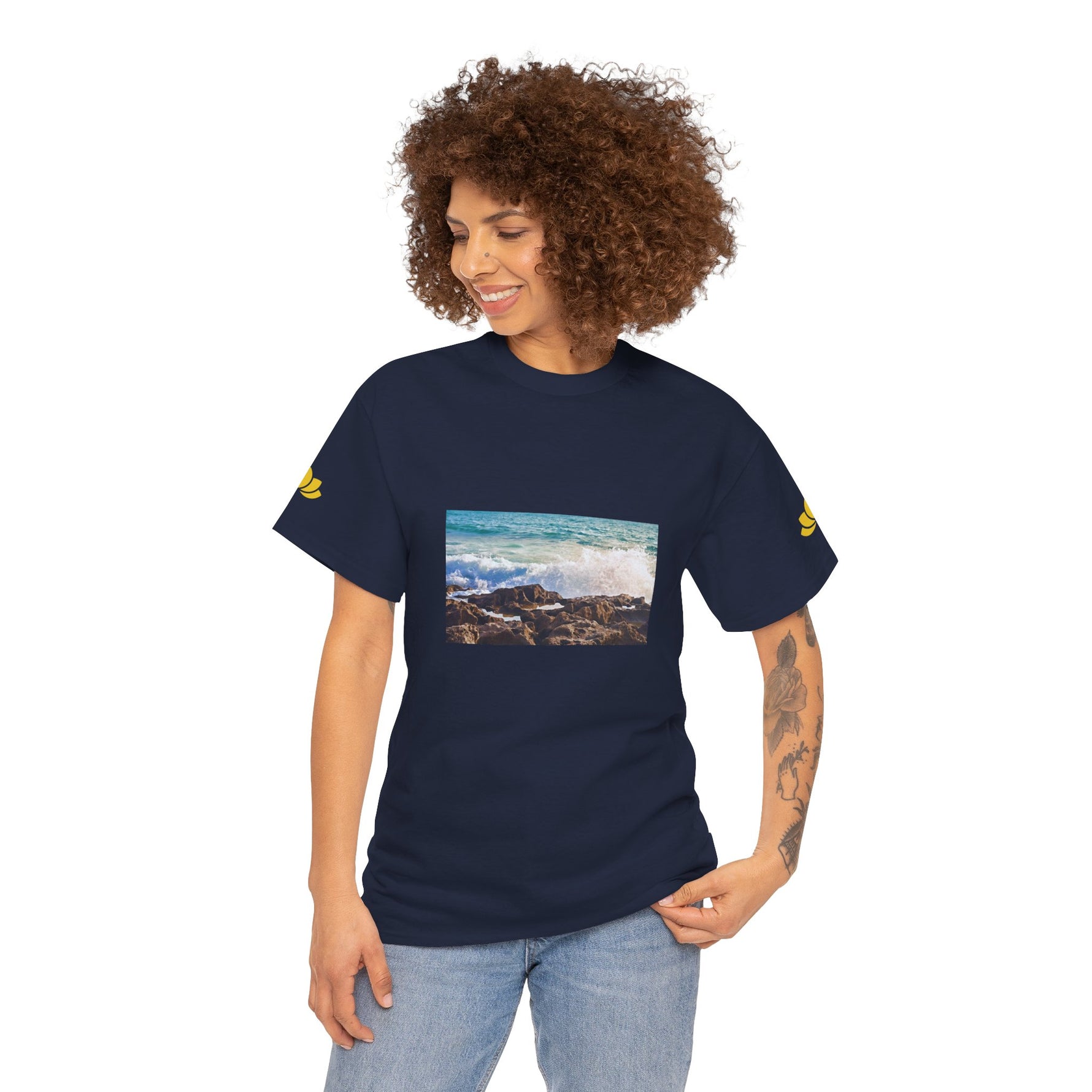 Unisex Heavy Cotton Tee - Sea (Variant 4)
