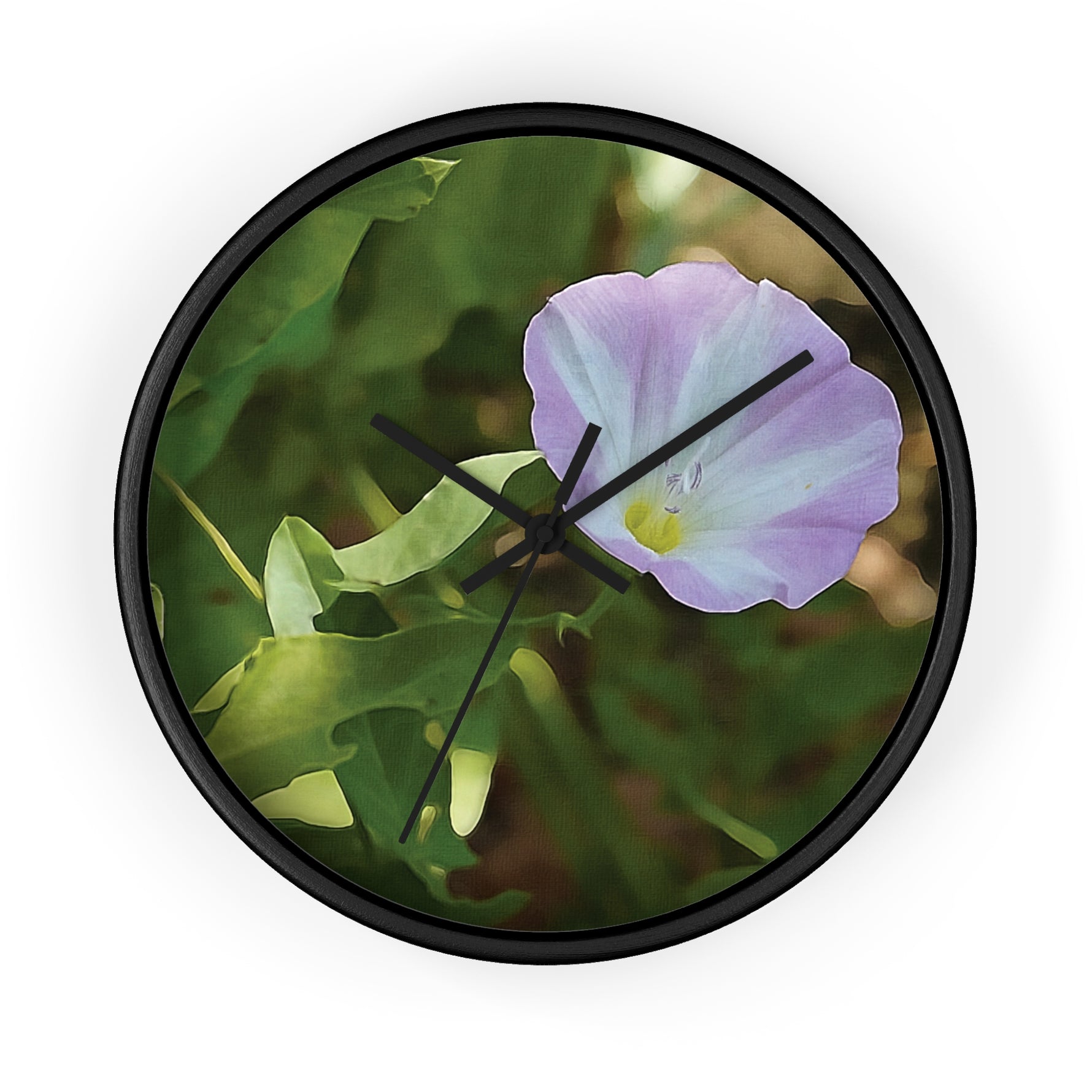 Wall Clock - Flower of Convolvulus Arvensis/Vilucchio