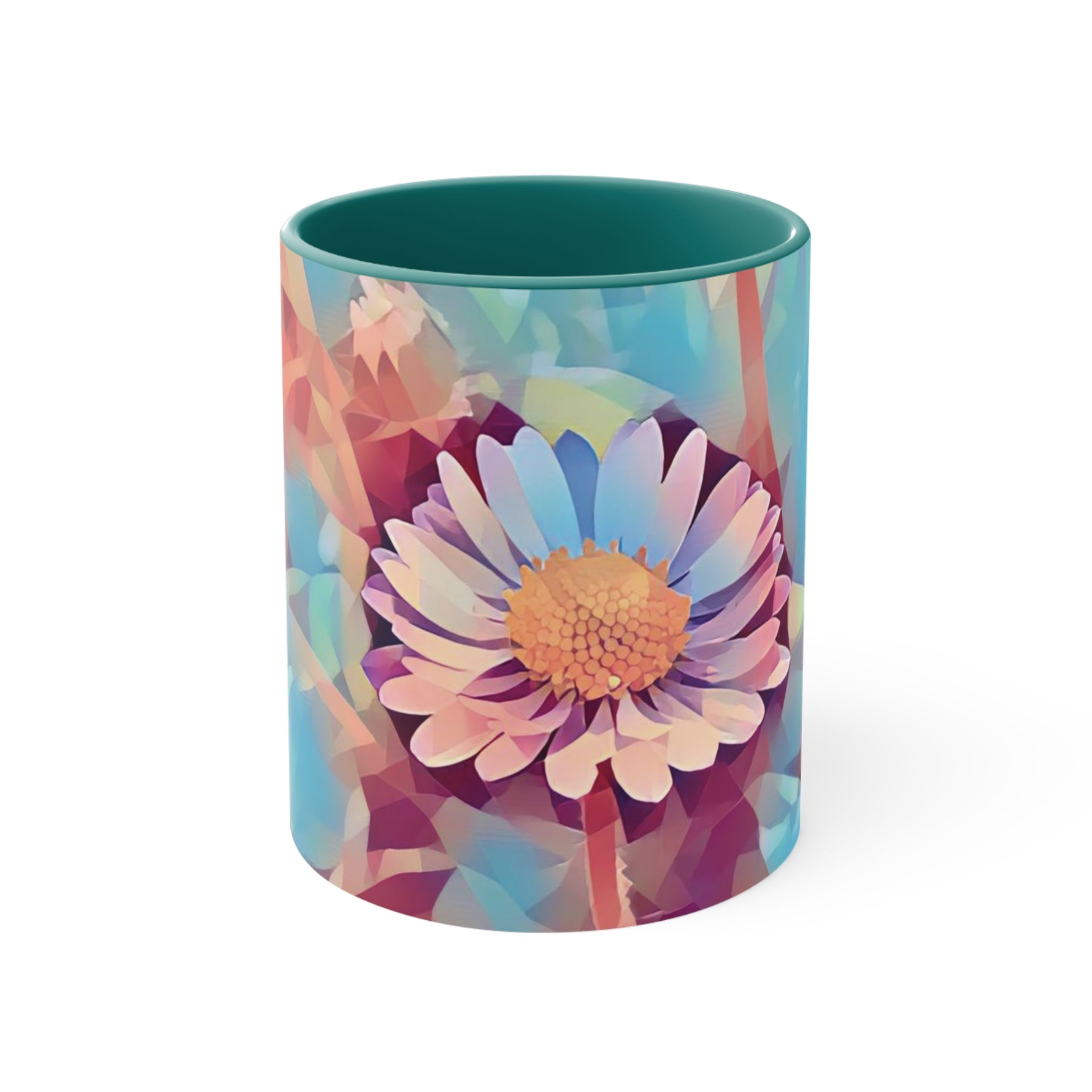 Mug 11oz - Poly Art - Flower of Daisies (Variant 6)