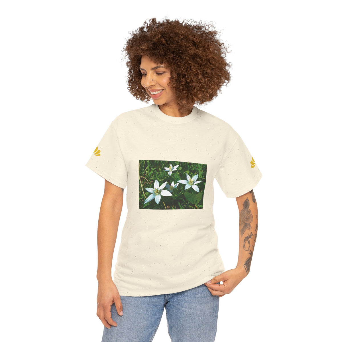 Unisex Heavy Cotton Tee - Flower of Ornithogalum