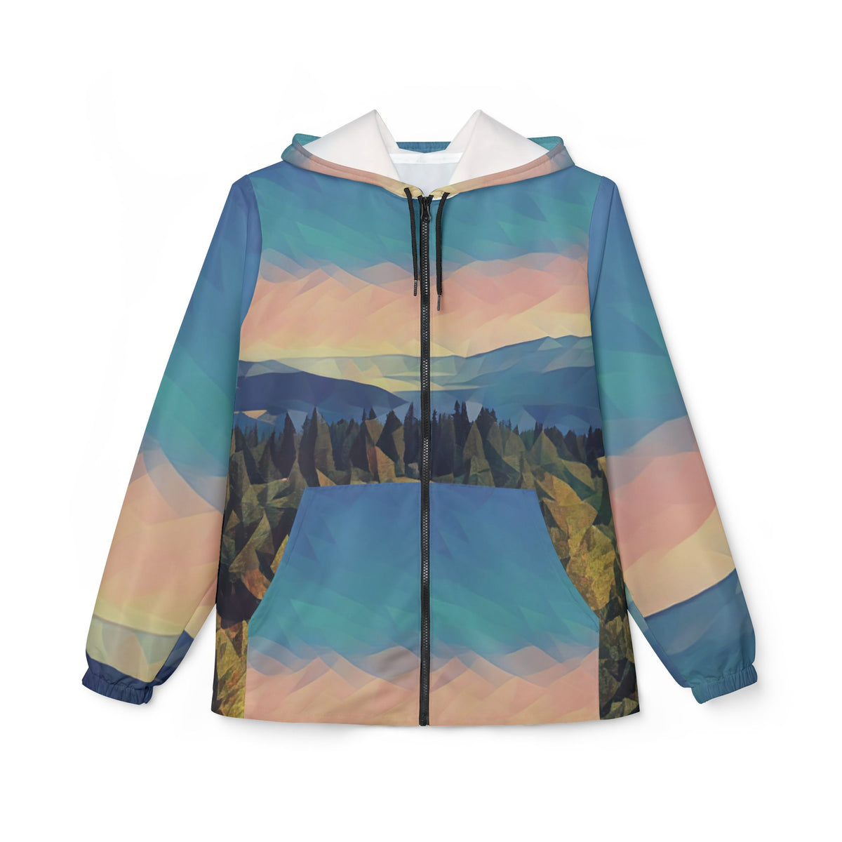 Windbreaker Jacket - Poly Art - Tuscan Landscape (Variant 2)