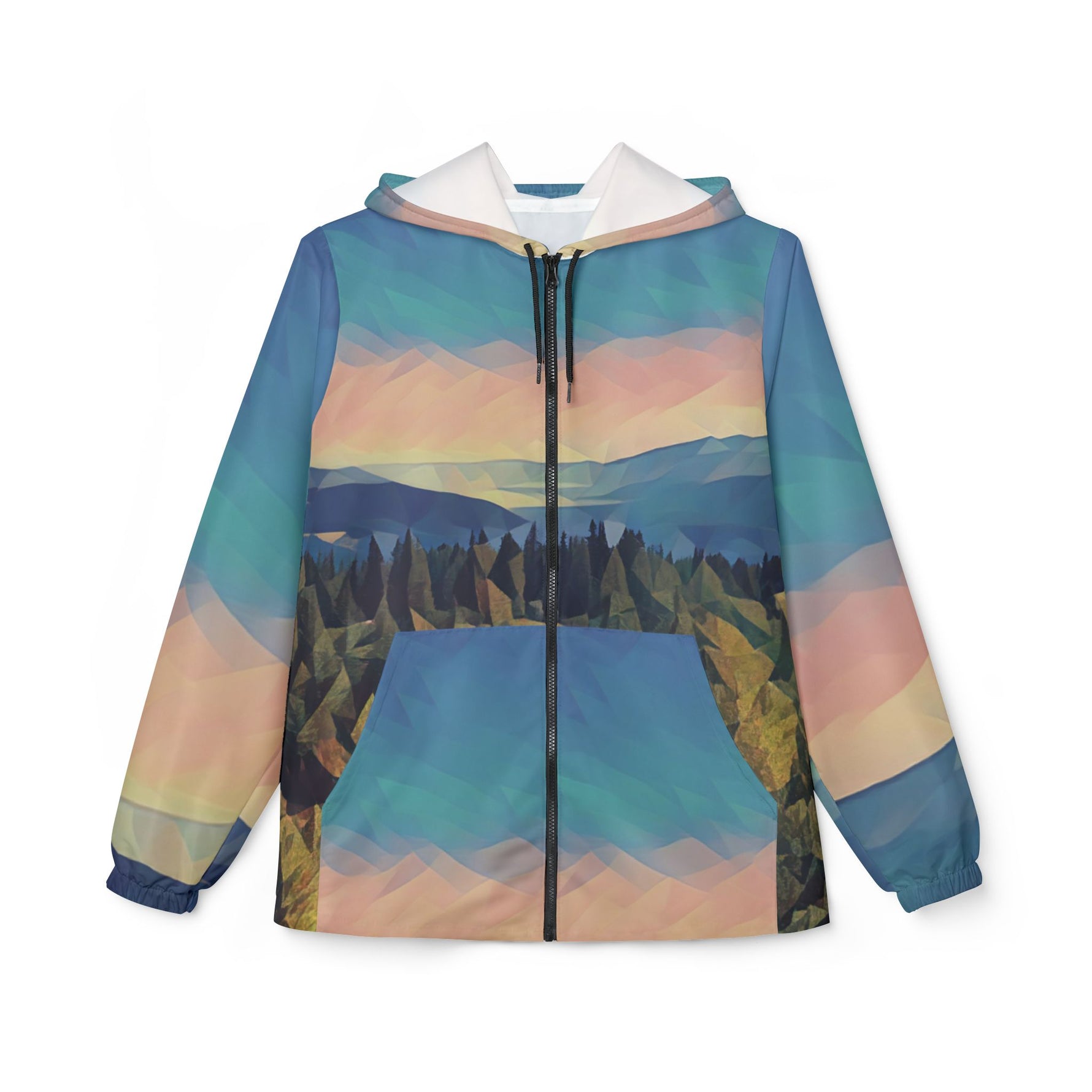 Windbreaker Jacket - Poly Art - Tuscan Landscape (Variant 2)