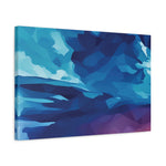 Stretched Matte Canvas - Poly Art - Sunset Sky (Variant 2)