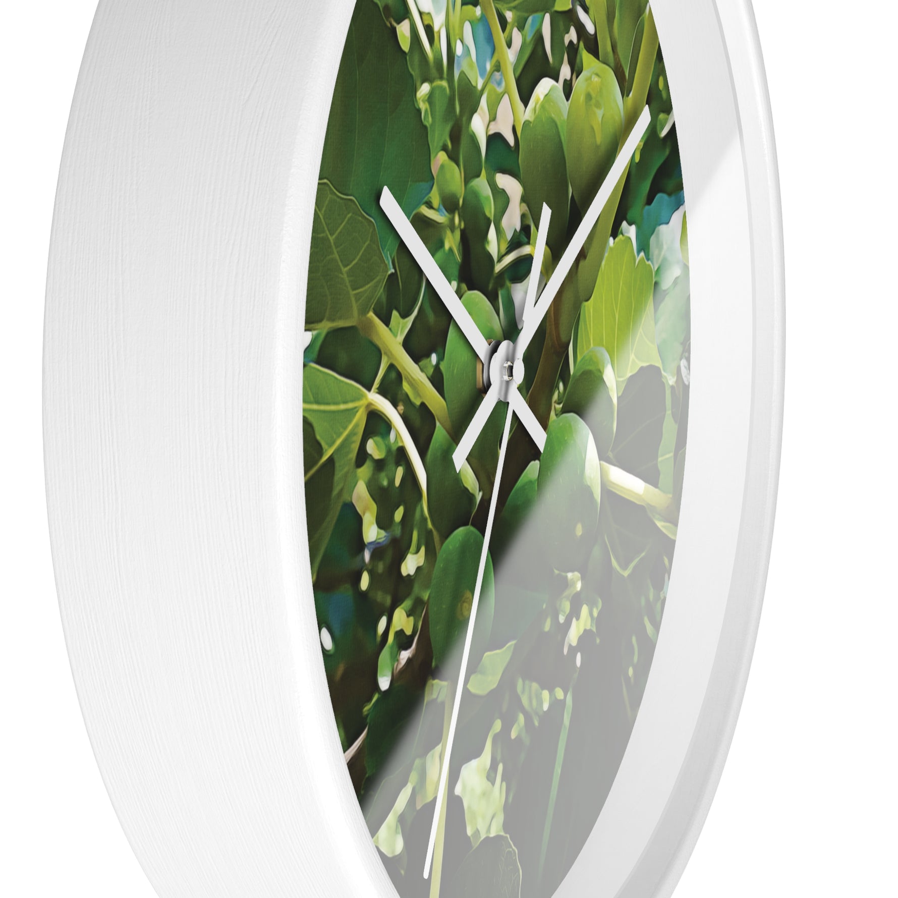 Wall Clock - Fig's Plant, with Fruits and Leaves