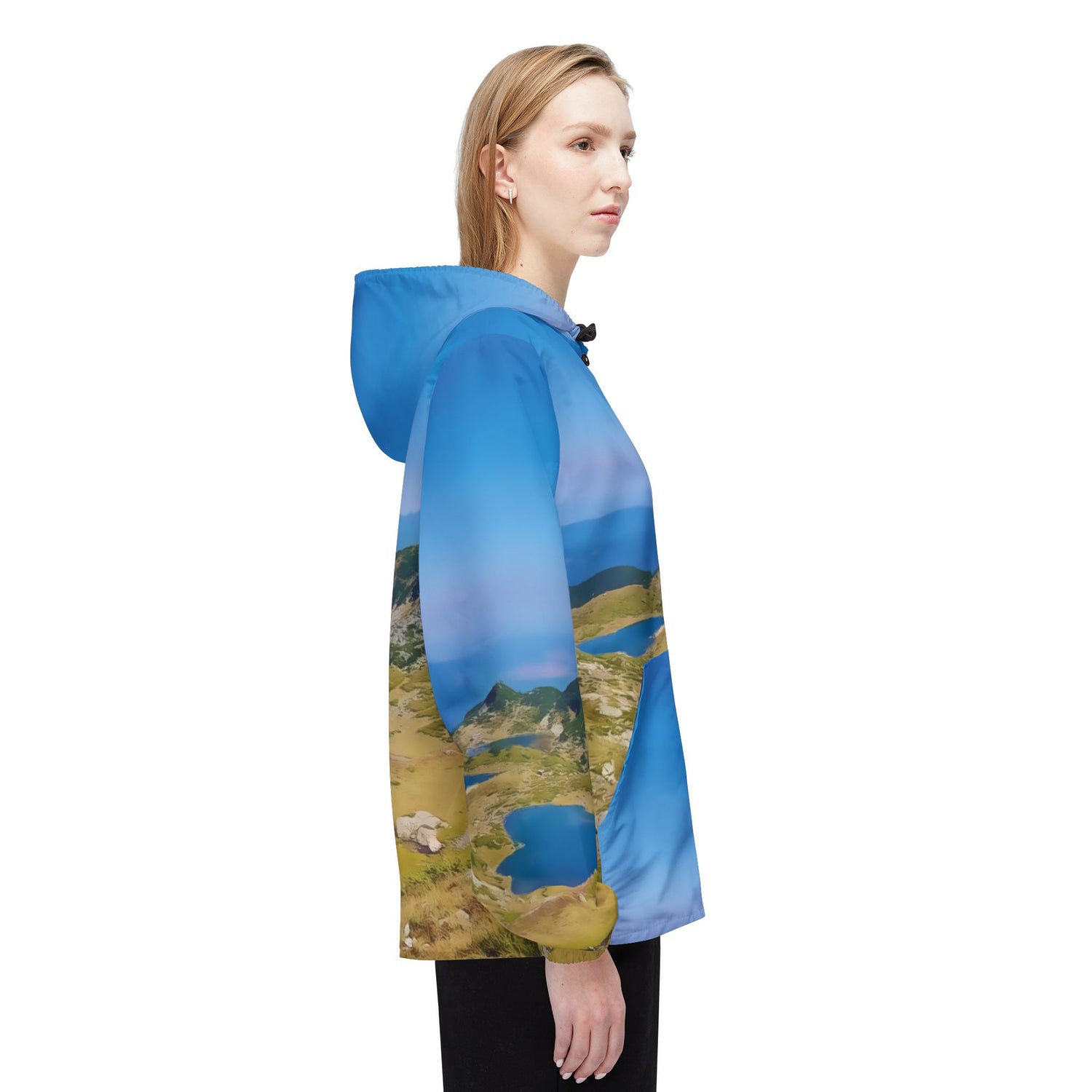 Windbreaker Jacket - Rila Lakes (Variant 1, blue pockets)