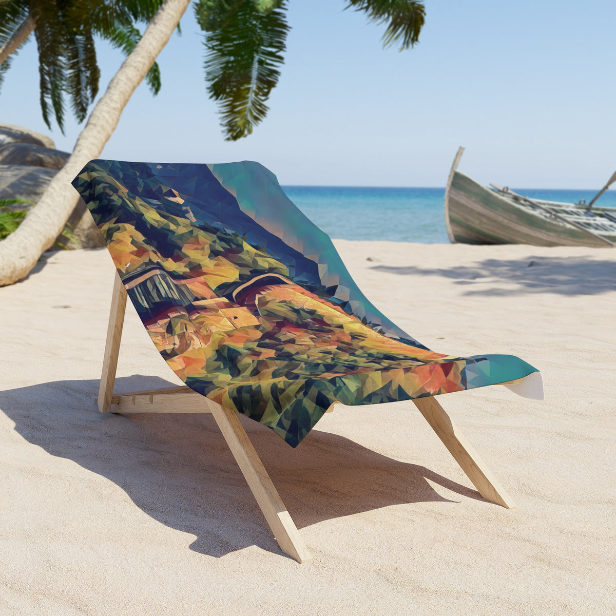 Beach Towel – Poly Art - China's Great Wall (Variant 2)