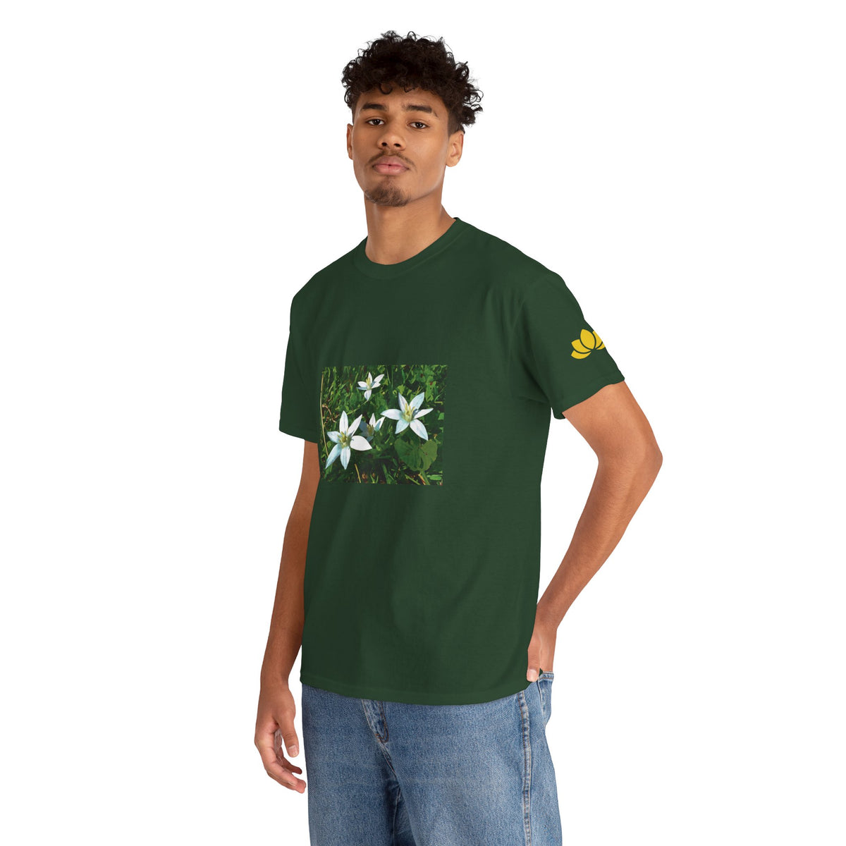 Unisex Heavy Cotton Tee - Flower of Ornithogalum