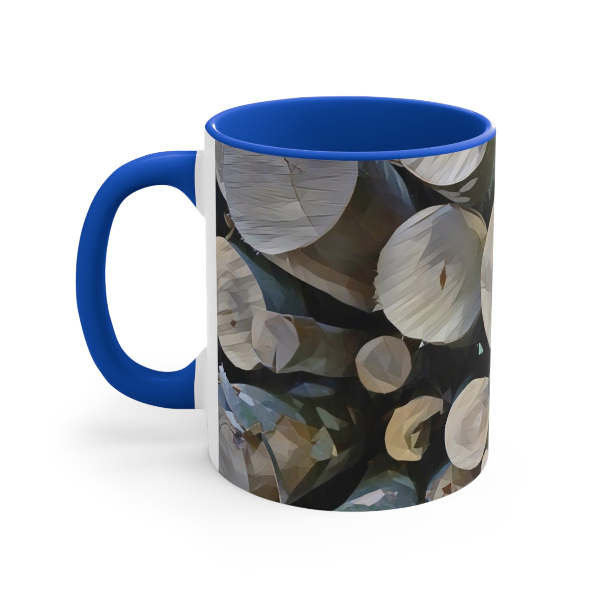 Mug 11oz - Poly Art - Wooden Trunks (Variant 2)