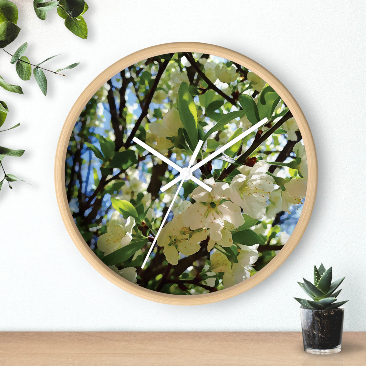 Wall Clock - Apples' Tree Flower