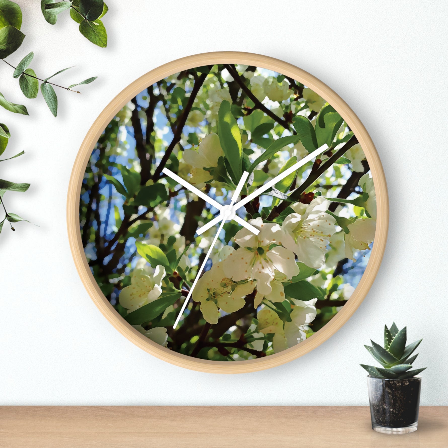Wall Clock - Apples' Tree Flower