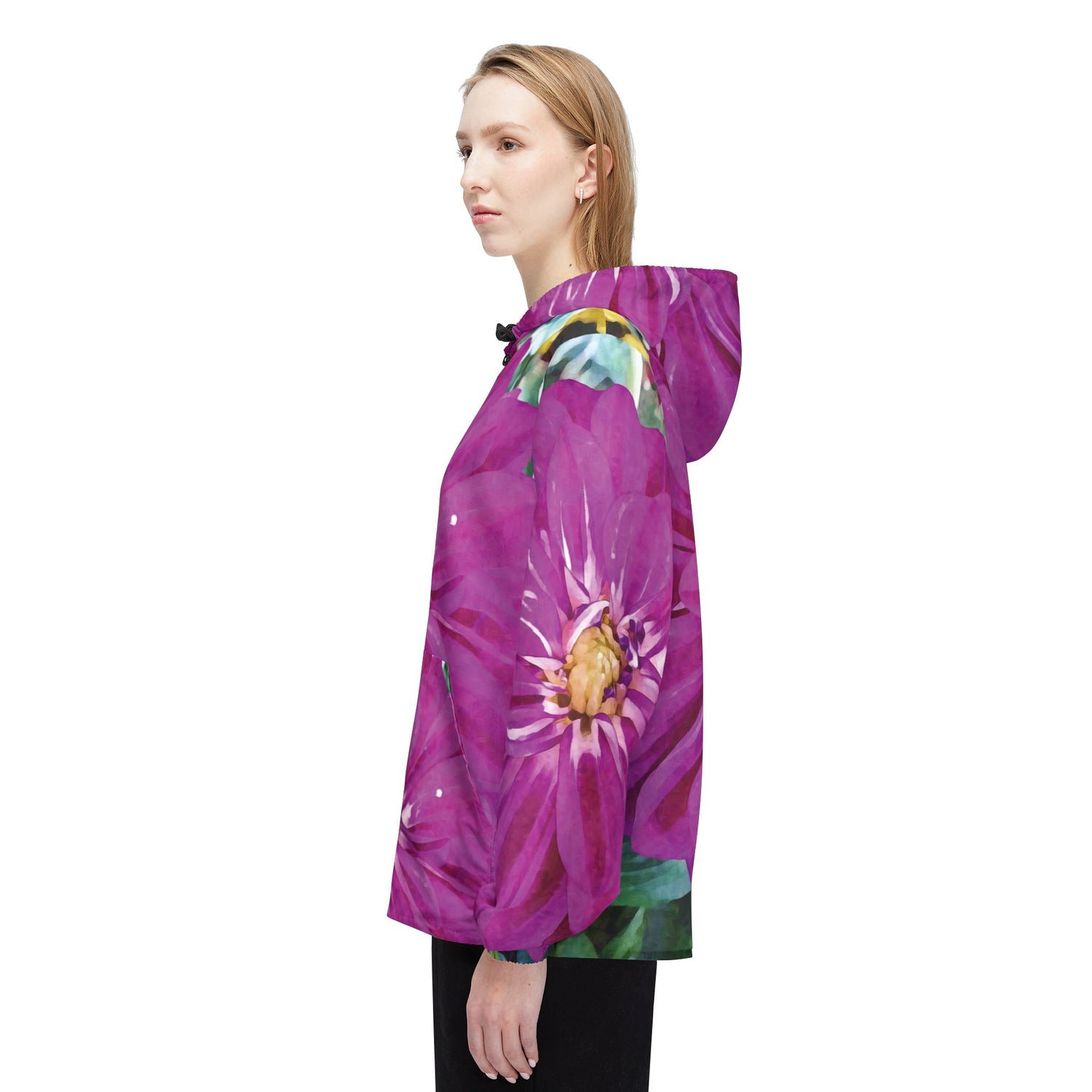 Windbreaker Jacket - Flower of Dahlia