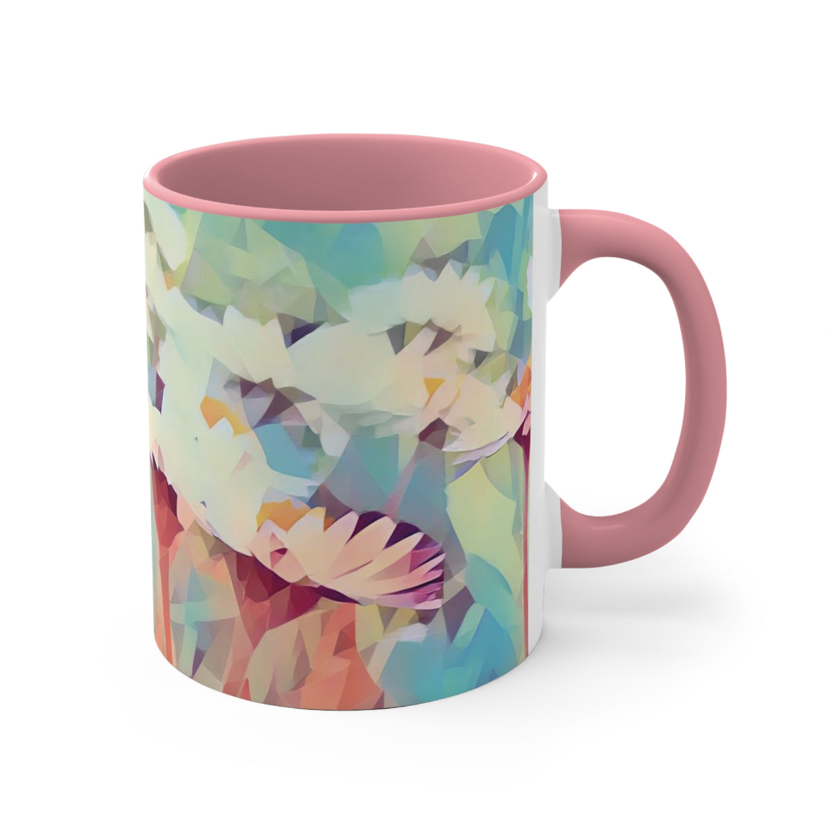 Mug 11oz - Poly Art - Flower of Daisies (Variant 06)