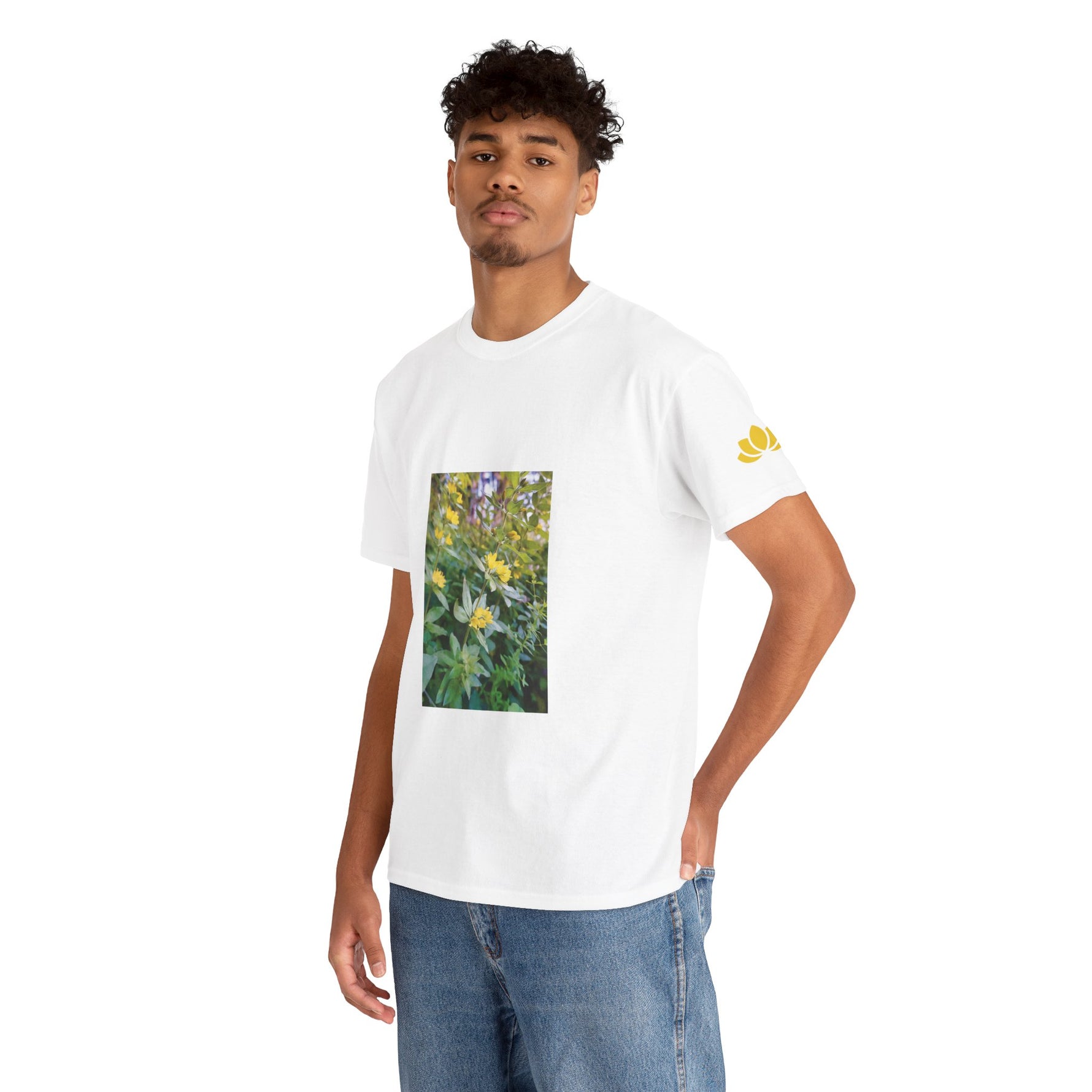 Unisex Heavy Cotton Tee - Flower of Lysimachia