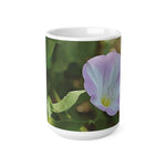 Ceramic White Cup 15oz - Flower of Convolvulus Arvensis/Vilucchio