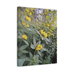 Stretched Matte Canvas - Poly Art - Flower of Lysimachia