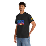 Unisex Heavy Cotton Tee - Poly Art - Sunset Sky (Variant 1)