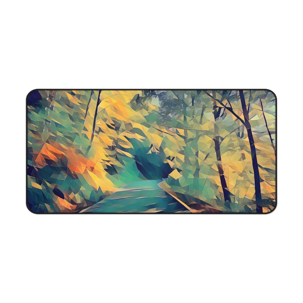 Desk Mat - Poly Art - Forest (Variant 01)