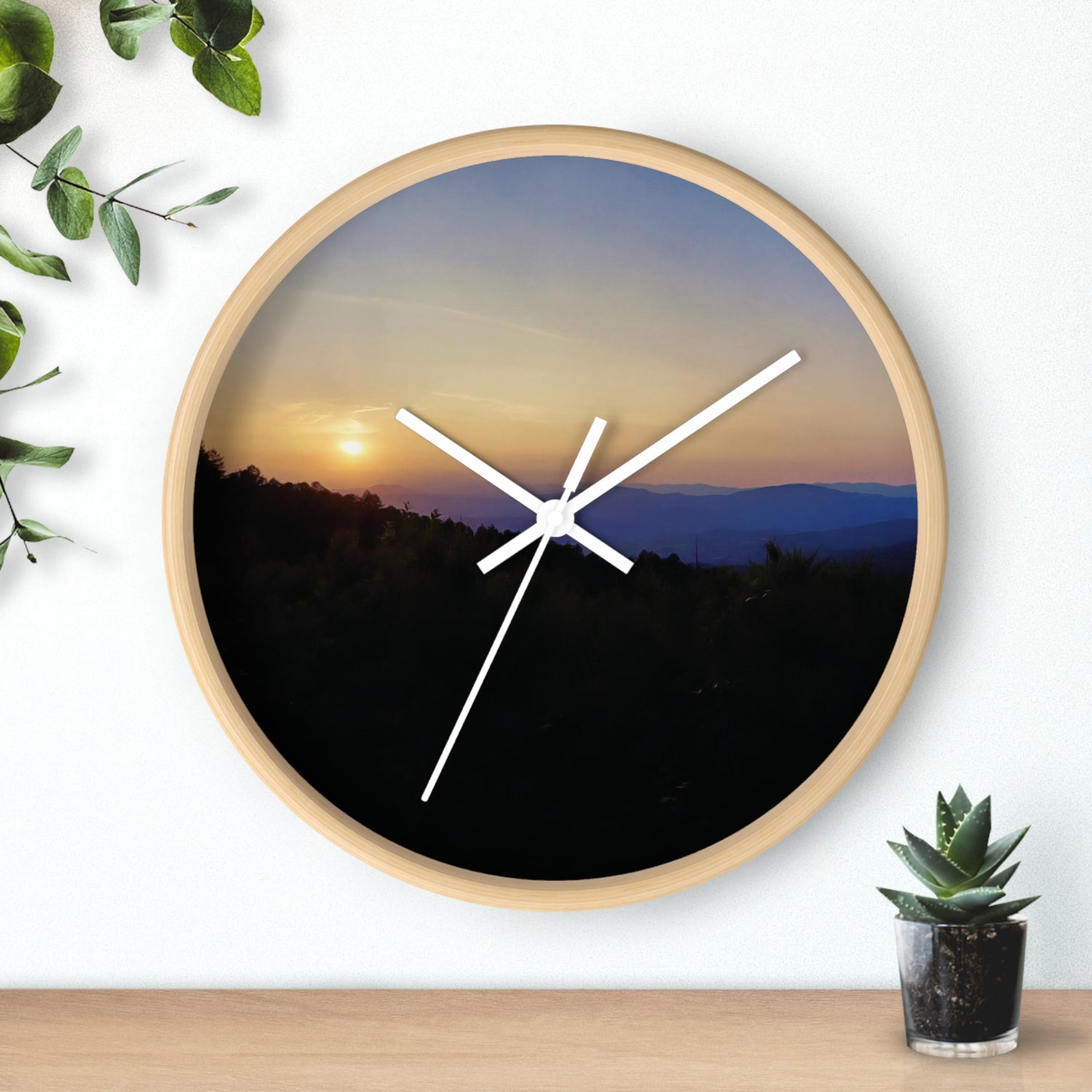 Wall Clock - Sunset Sky (Variant 2)