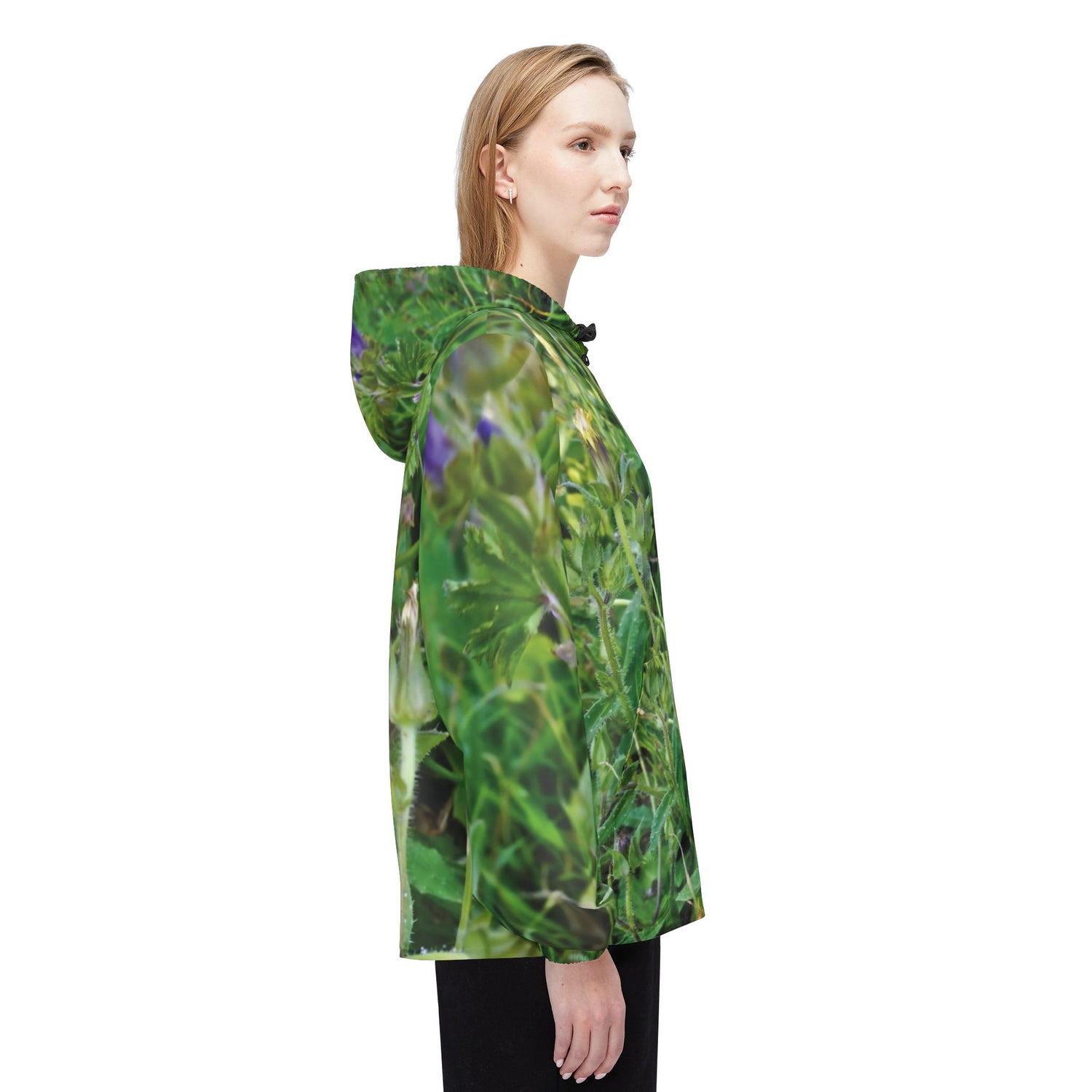 Windbreaker Jacket - Flower of Malva Sylvestris