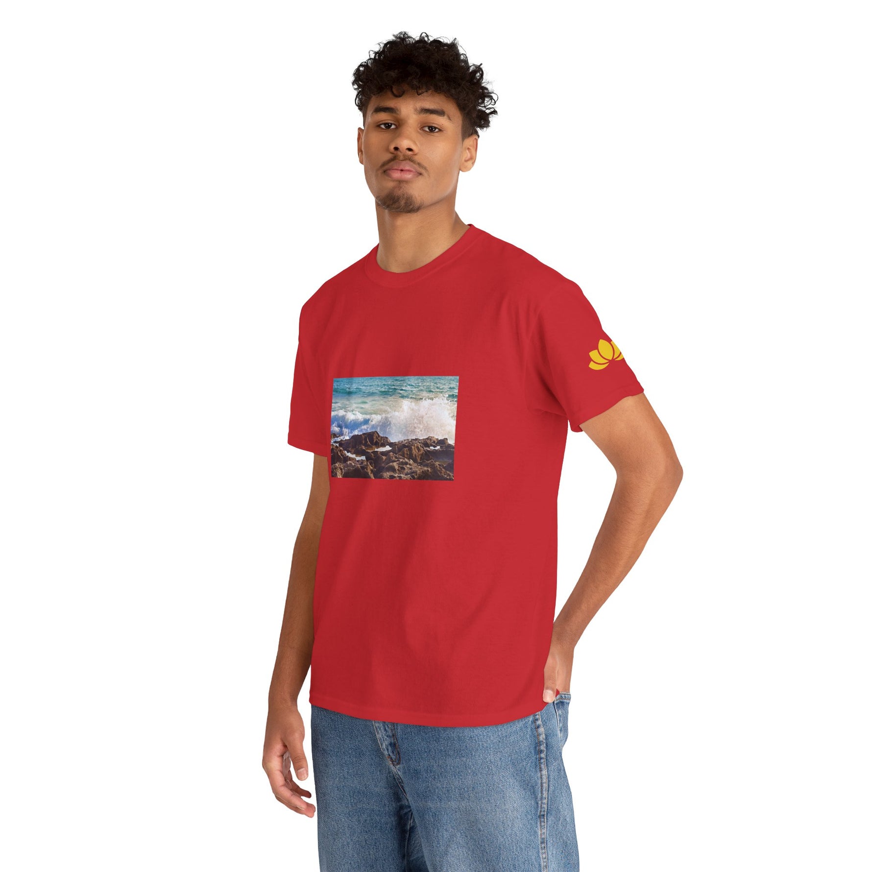 Unisex Heavy Cotton Tee - Sea (Variant 4)