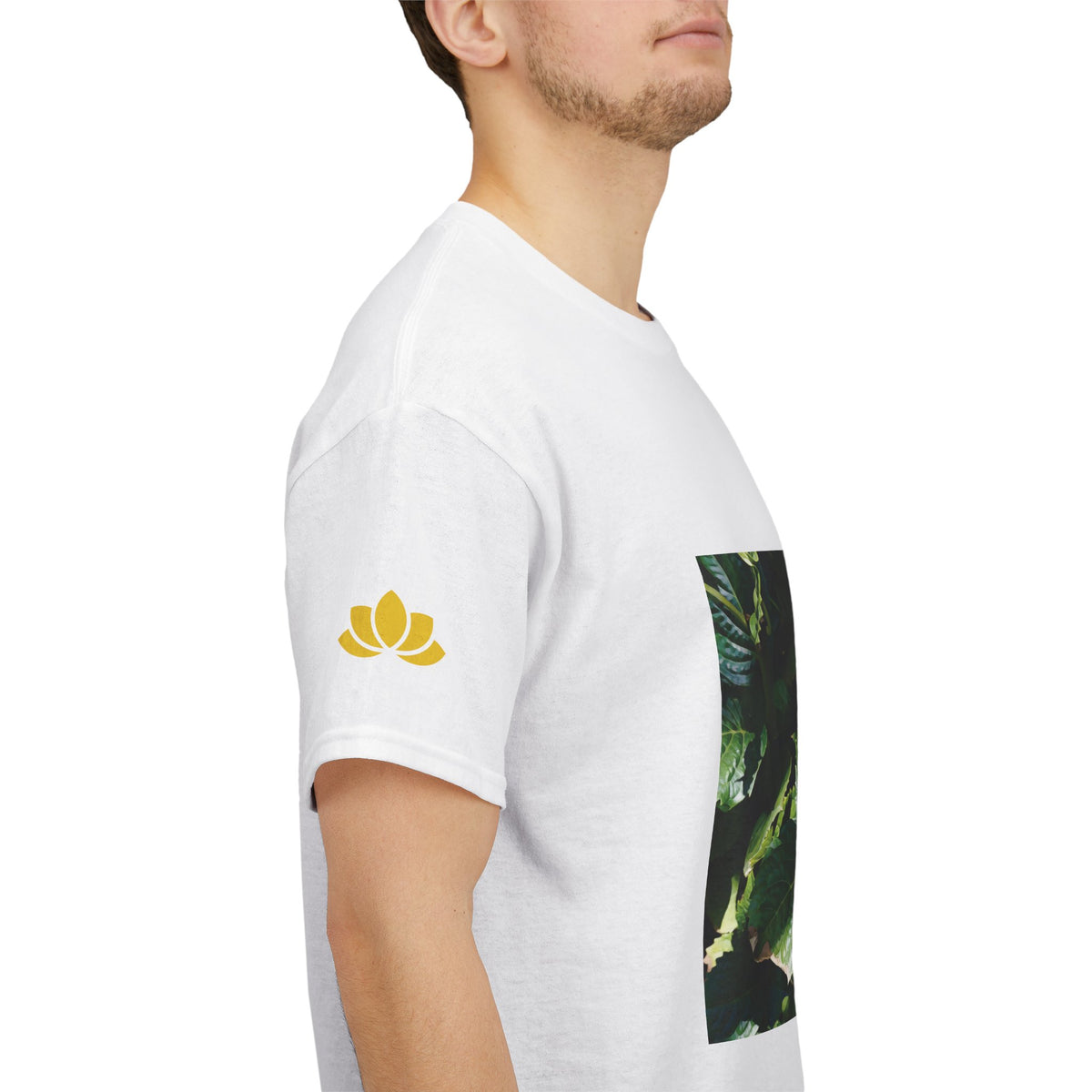 Unisex Heavy Cotton Tee - Flower of Ortensia/Hydrangea Macrophylla