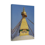 Stretched Matte Canvas - Nepal, Stupa with Buddha's Eyes (Variant 5)