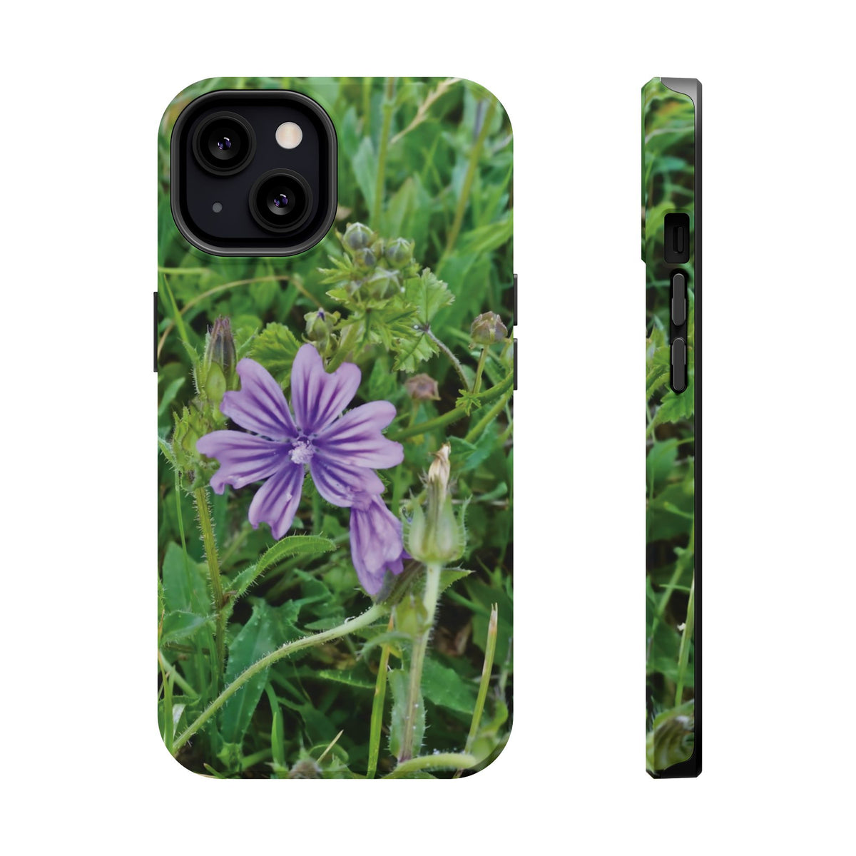 Magnetic Tough Phone Case - Flower of Malva Sylvestris
