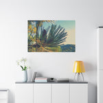 Stretched Matte Canvas - Poly Art - Fir Pinecone