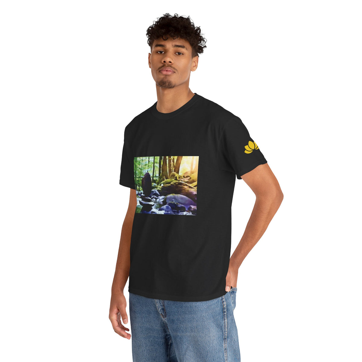 Unisex Heavy Cotton Tee - Stone Balance (Variant 2)