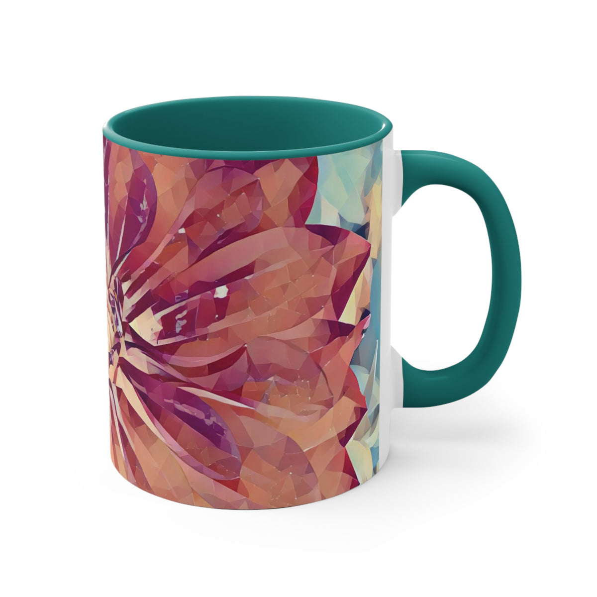 Mug 11oz - Poly Art - Flower of Dahlia (Variant 4)