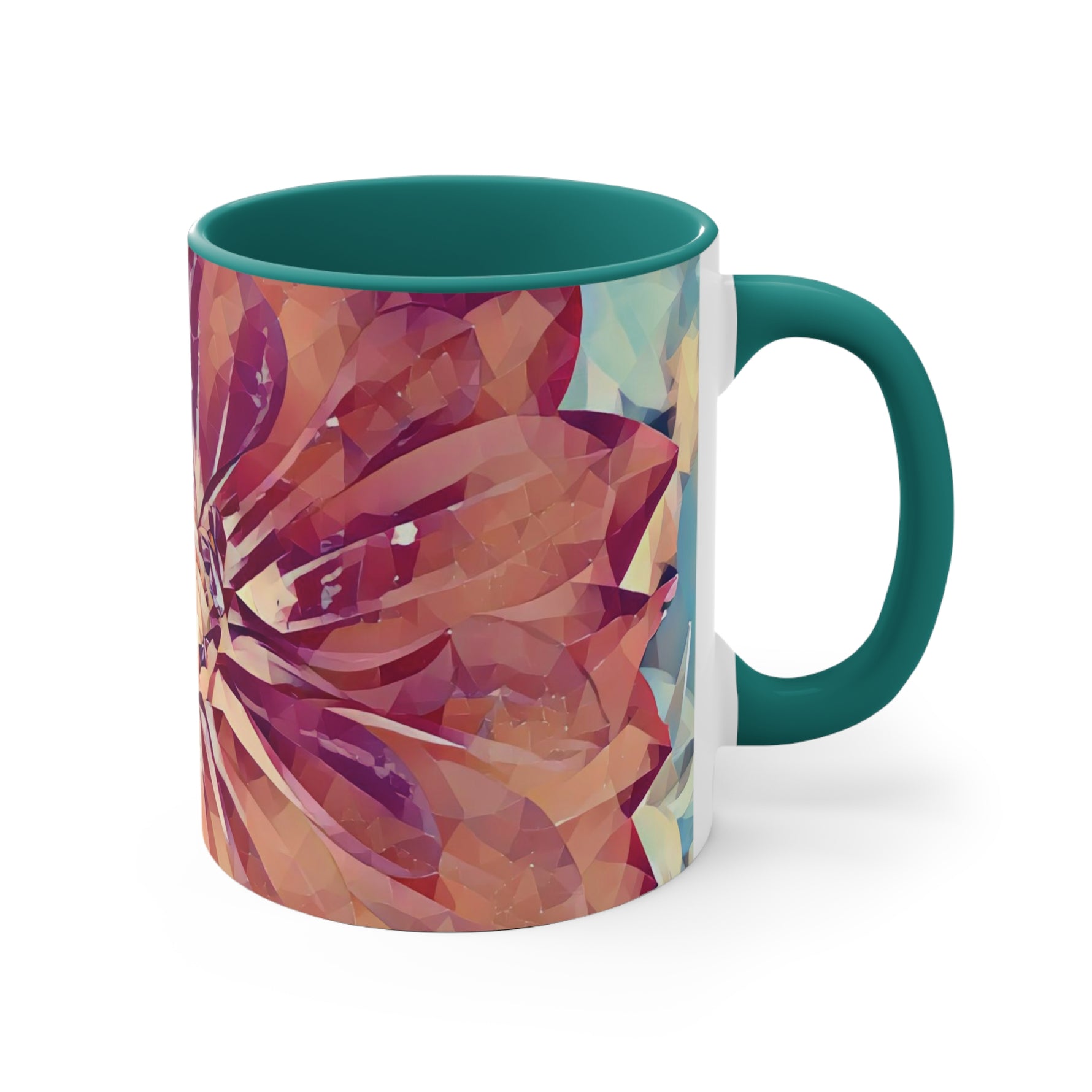 Mug 11oz - Poly Art - Flower of Dahlia (Variant 4)