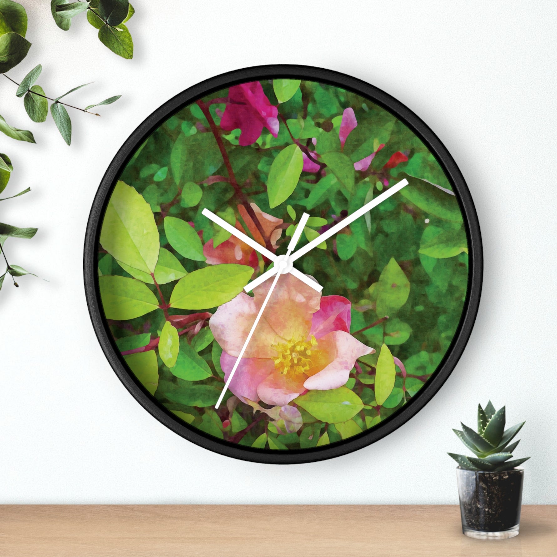 Wall Clock - Flower of Rose