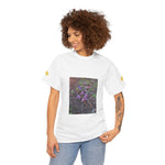 Unisex Heavy Cotton Tee - Poly Art - Flower of Cephalanthera Rubra