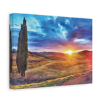 Stretched Matte Canvas - Tuscan Landscape (Variant 2)