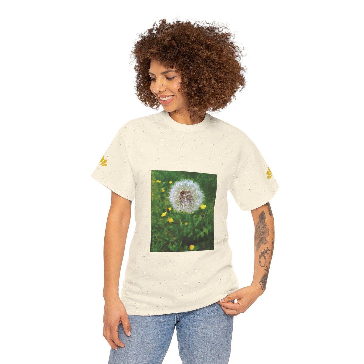Unisex Heavy Cotton Tee - Flower of Dandelion