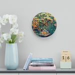 Acrylic Wall Clock - Poly Art - Flower of Daisies (Variant 2)