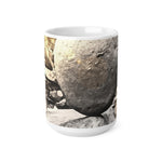 Ceramic White Cup 15oz - Stone Balance (Variant 1)