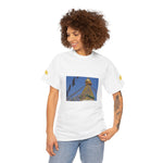 Unisex Heavy Cotton Tee - Nepal, Buddha's Eyes (Variant 2)