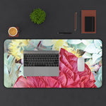Desk Mat - Poly Art - Flower of Dahlia in red (Variant 2)