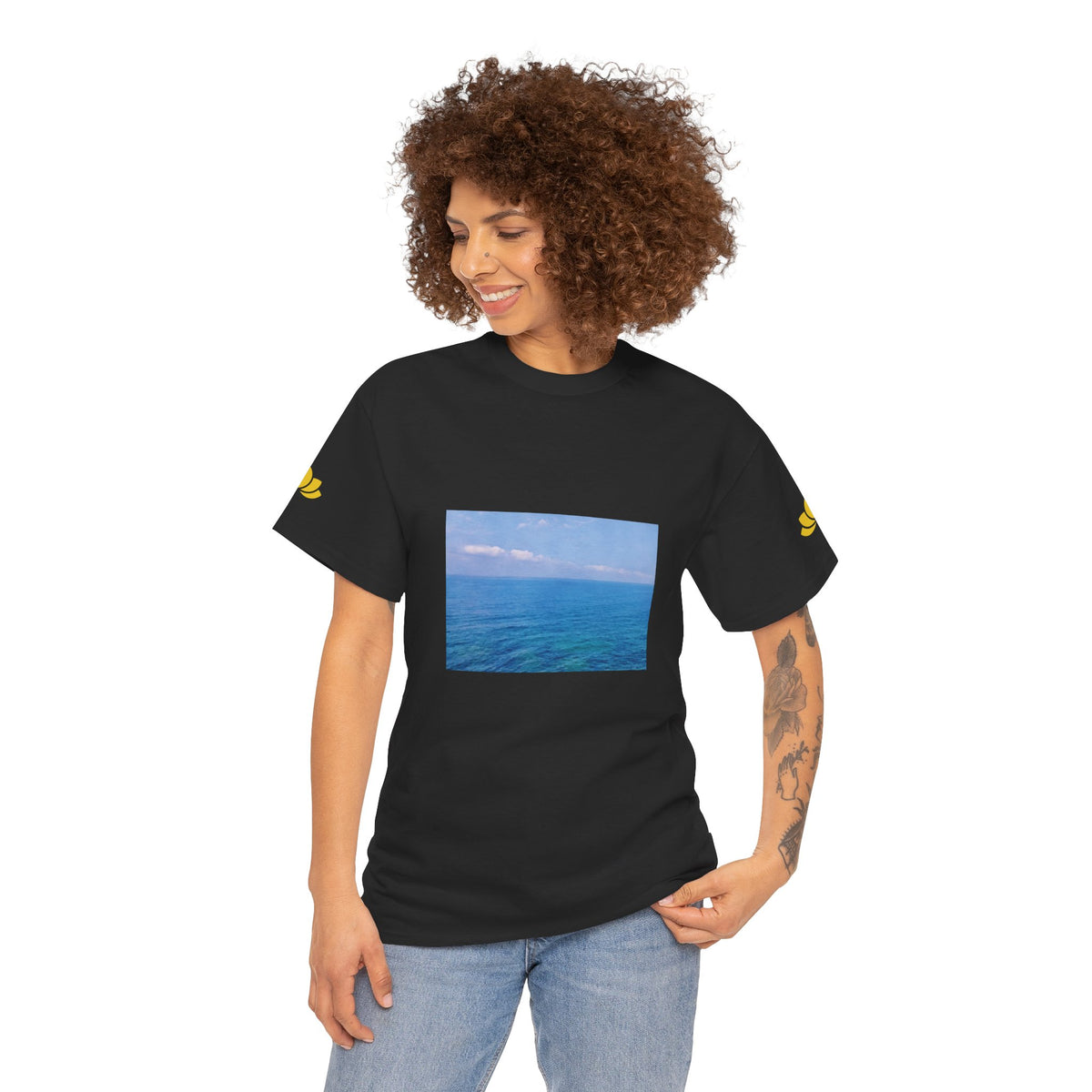 Unisex Heavy Cotton Tee - Sea (Variant 1)