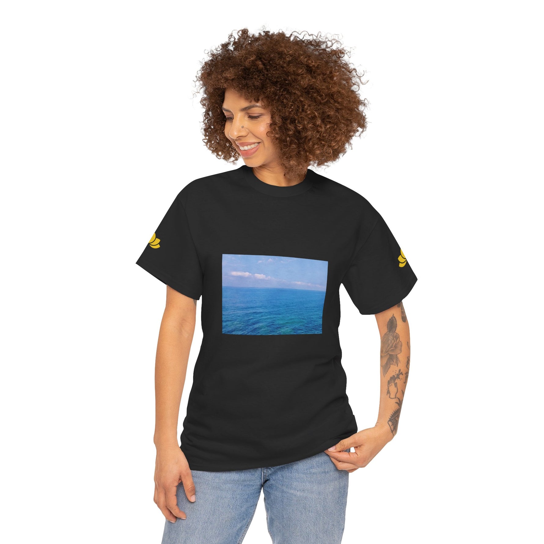 Unisex Heavy Cotton Tee - Sea (Variant 1)