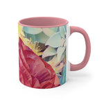 Mug 11oz - Poly Art - Flower of Dahlia in Red (Variant 1)
